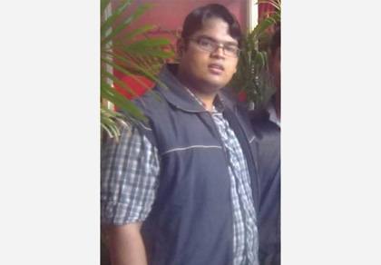 Anshul's photo before bariatric surgery