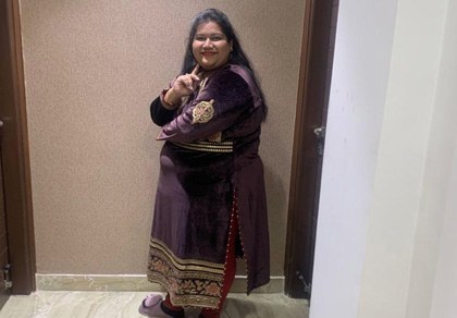 Shikha's photo before bariatric surgery