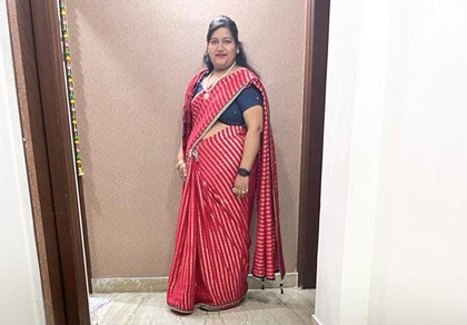 Shikha's photo after bariatric surgery